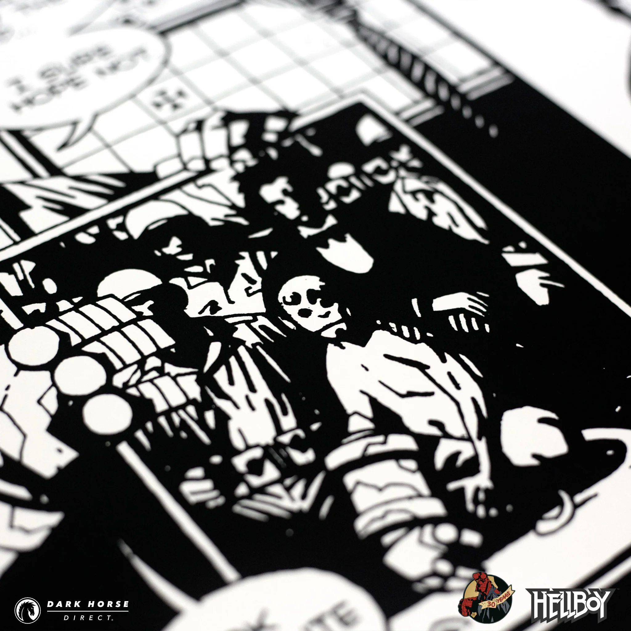 Hellboy 30th Anniversary: Wake the Devil 1994 Comic Ad Screenprint - Image 6