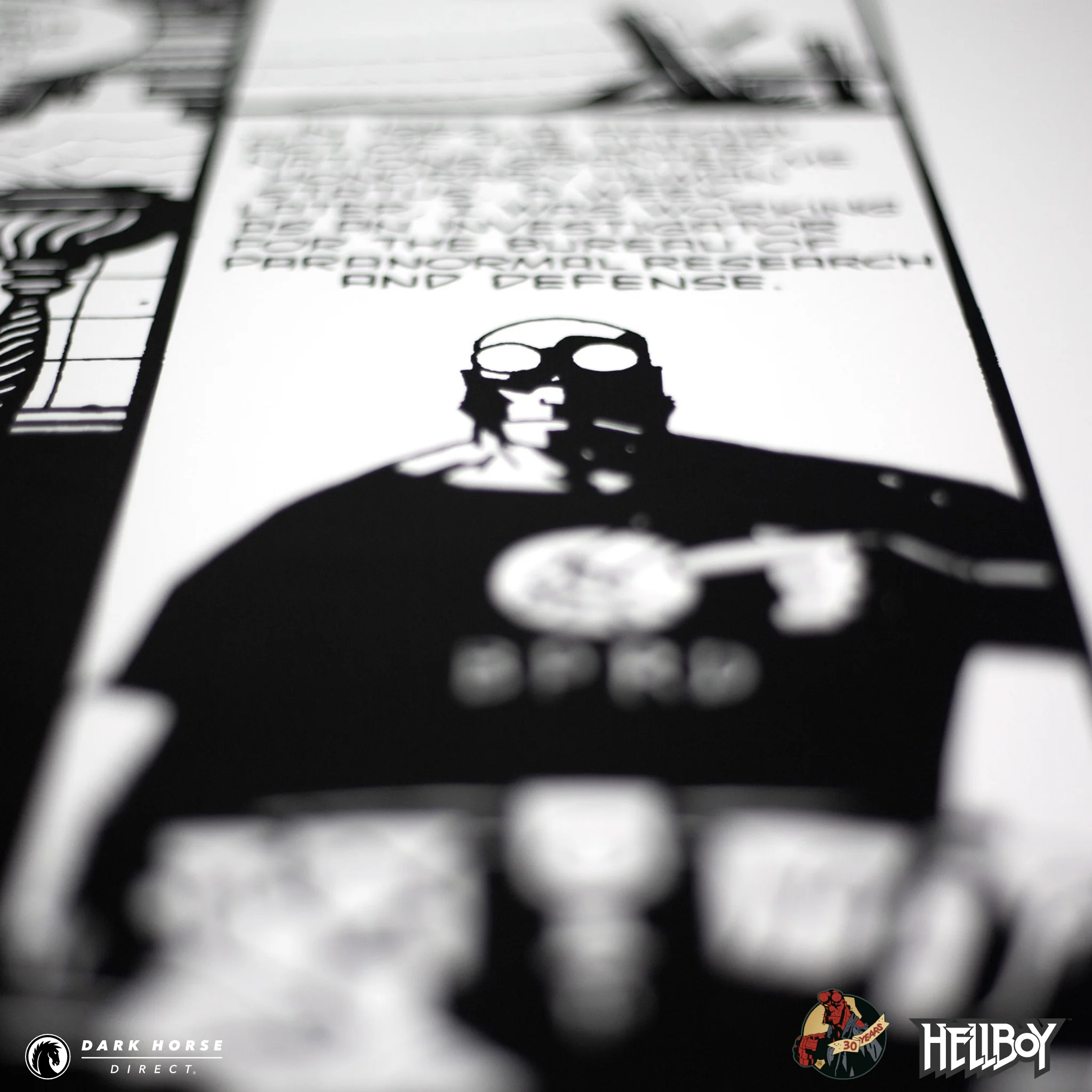 Hellboy 30th Anniversary: Wake the Devil 1994 Comic Ad Screenprint - Image 7