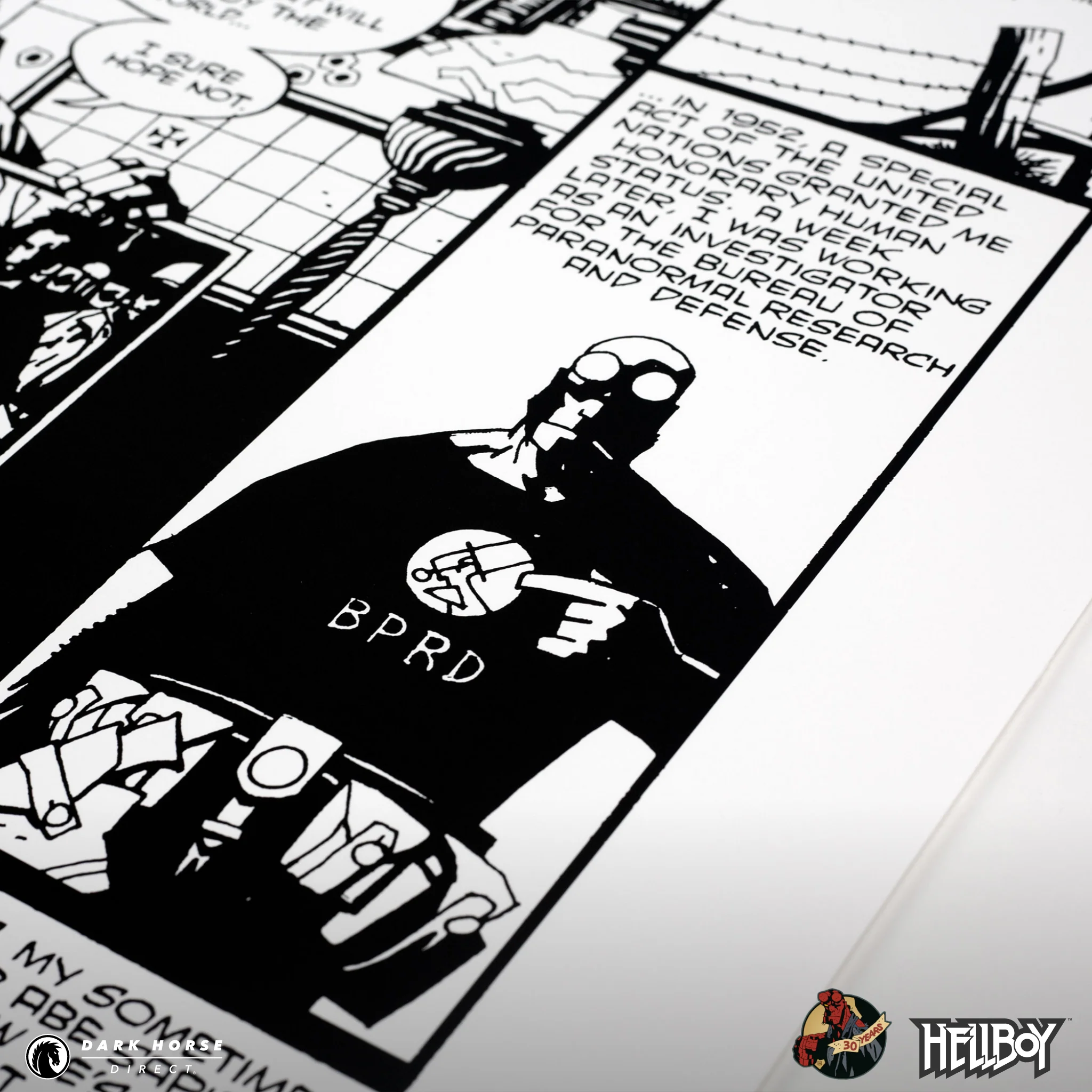 Hellboy 30th Anniversary: Wake the Devil 1994 Comic Ad Screenprint - Image 8