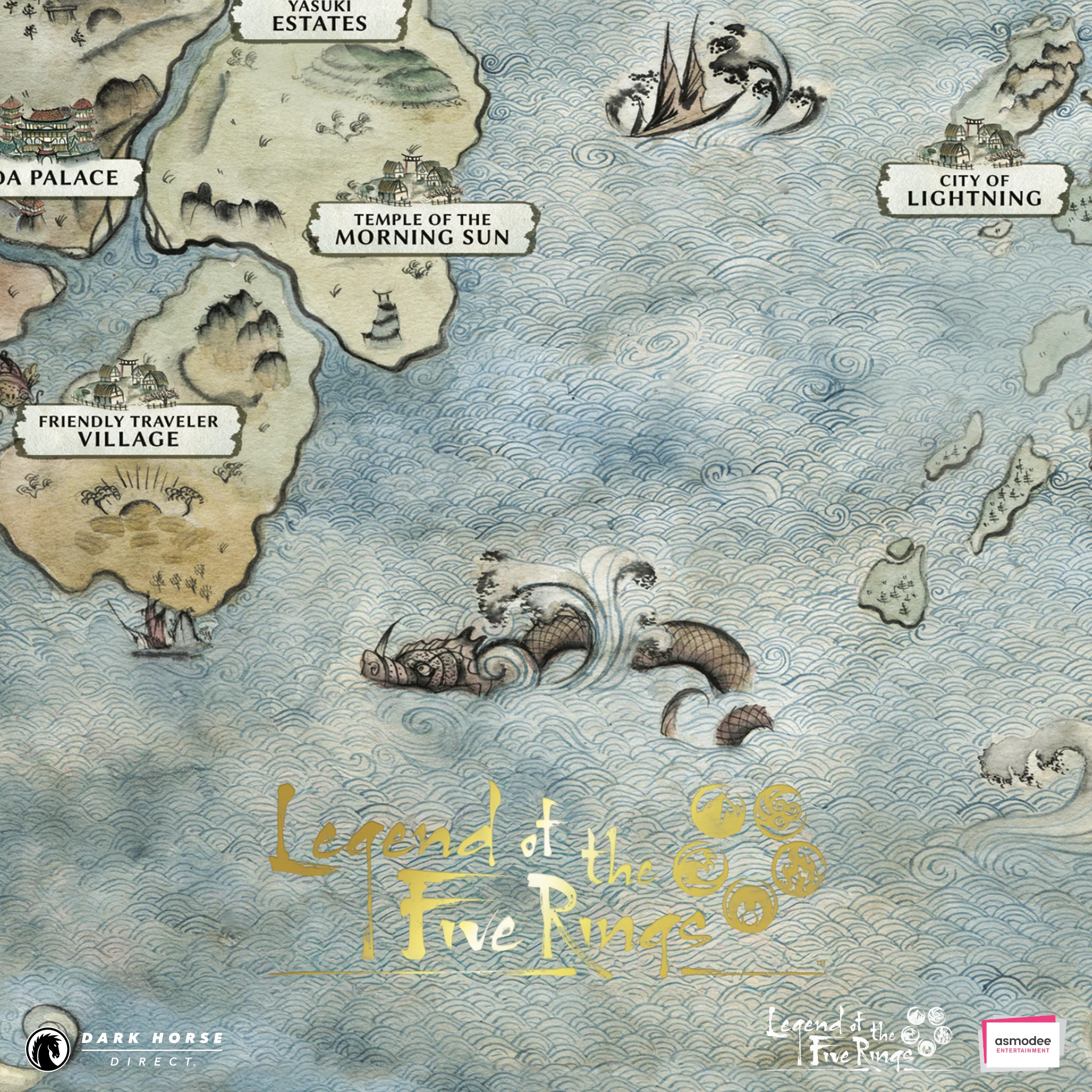Legend of the Five Rings: Map of Rokugan Fine Art Print - Image 5