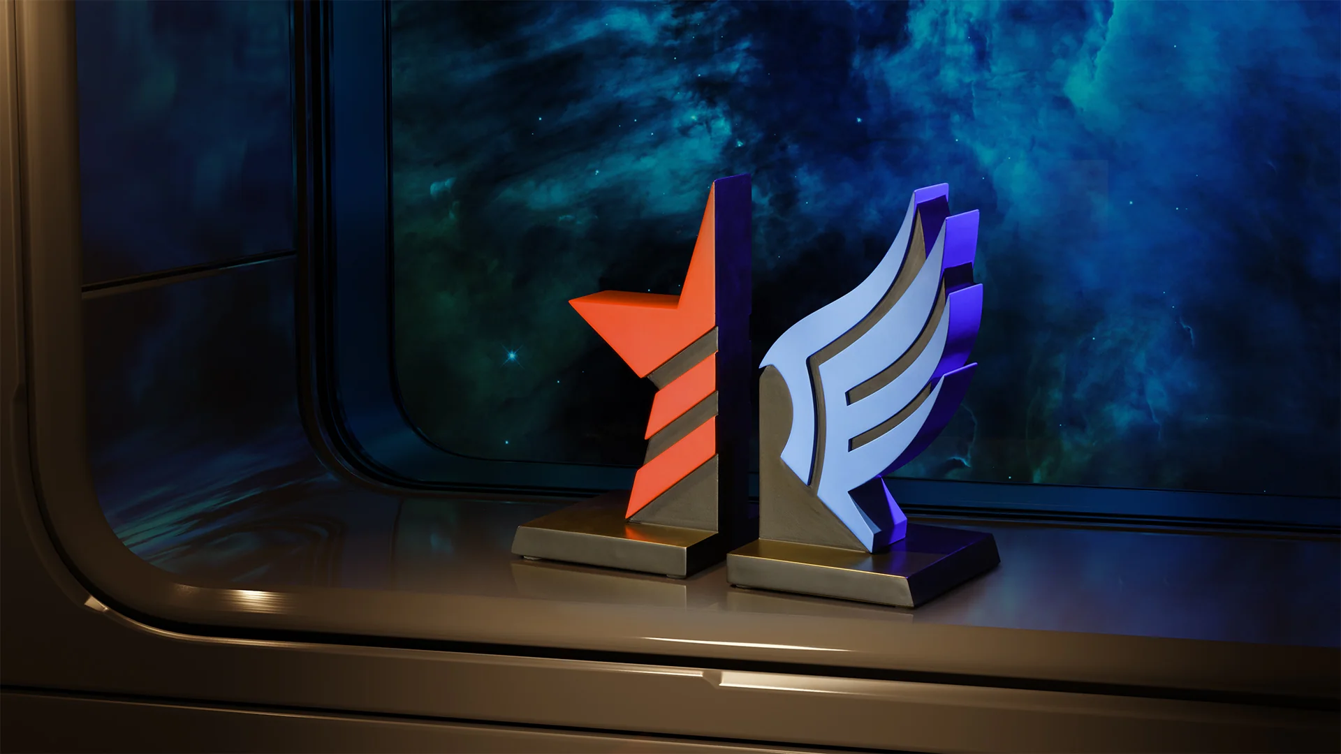 Mass Effect Paragon & Renegade Bookends - Image 14