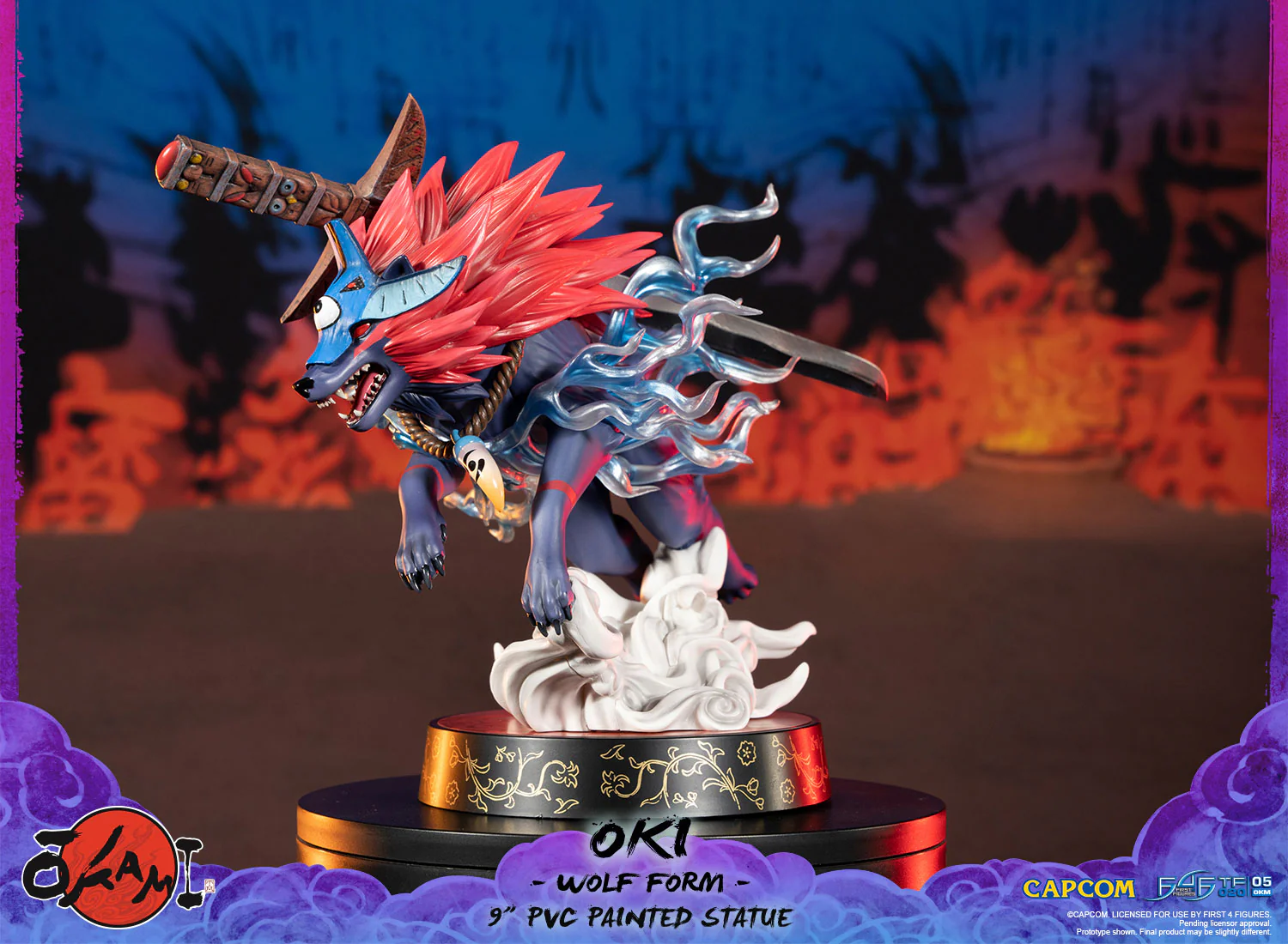 Okami – Oki (Wolf Form) PVC Statue (Standard Edition) - Image 4