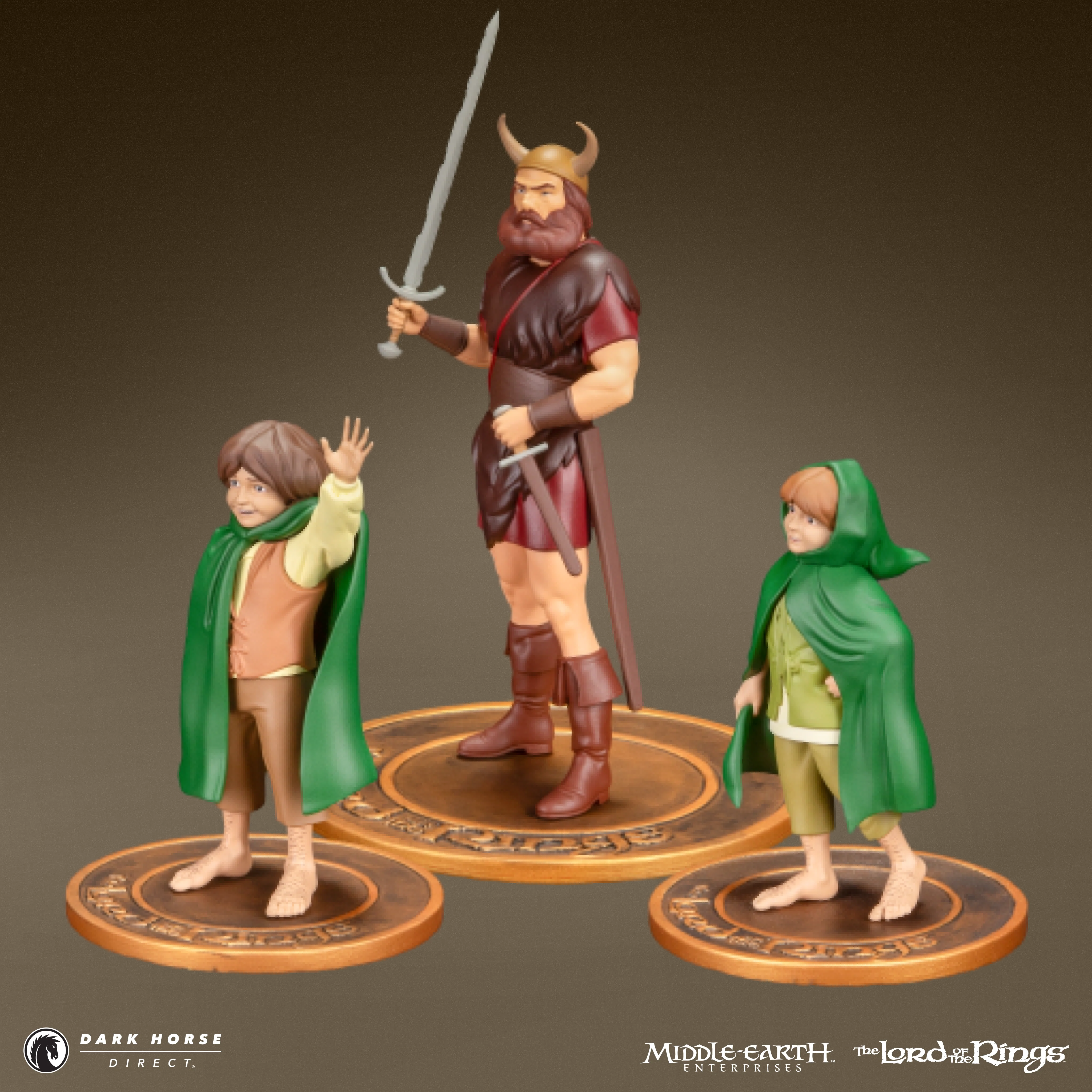 The Lord of the Rings™ Animated Film PVC Figure Set: Merry, Boromir, and Pippin - Image 4