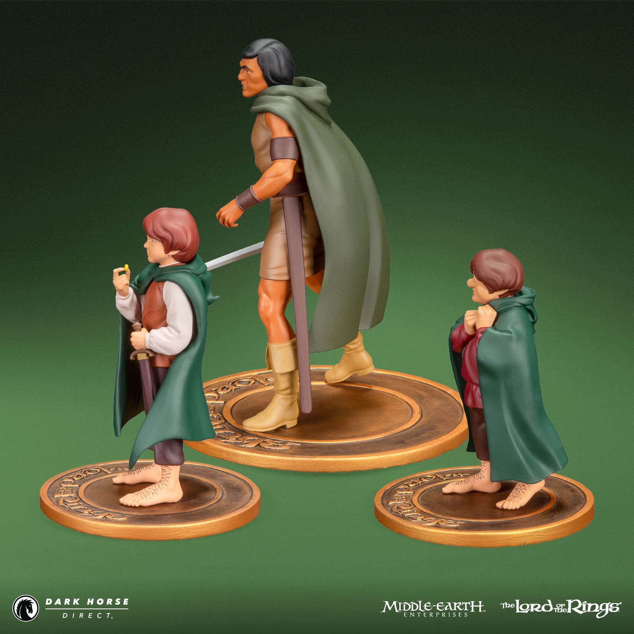The Lord of the Rings™ Animated Film PVC Figure Set: Frodo, Aragorn, and Samwise - Image 5