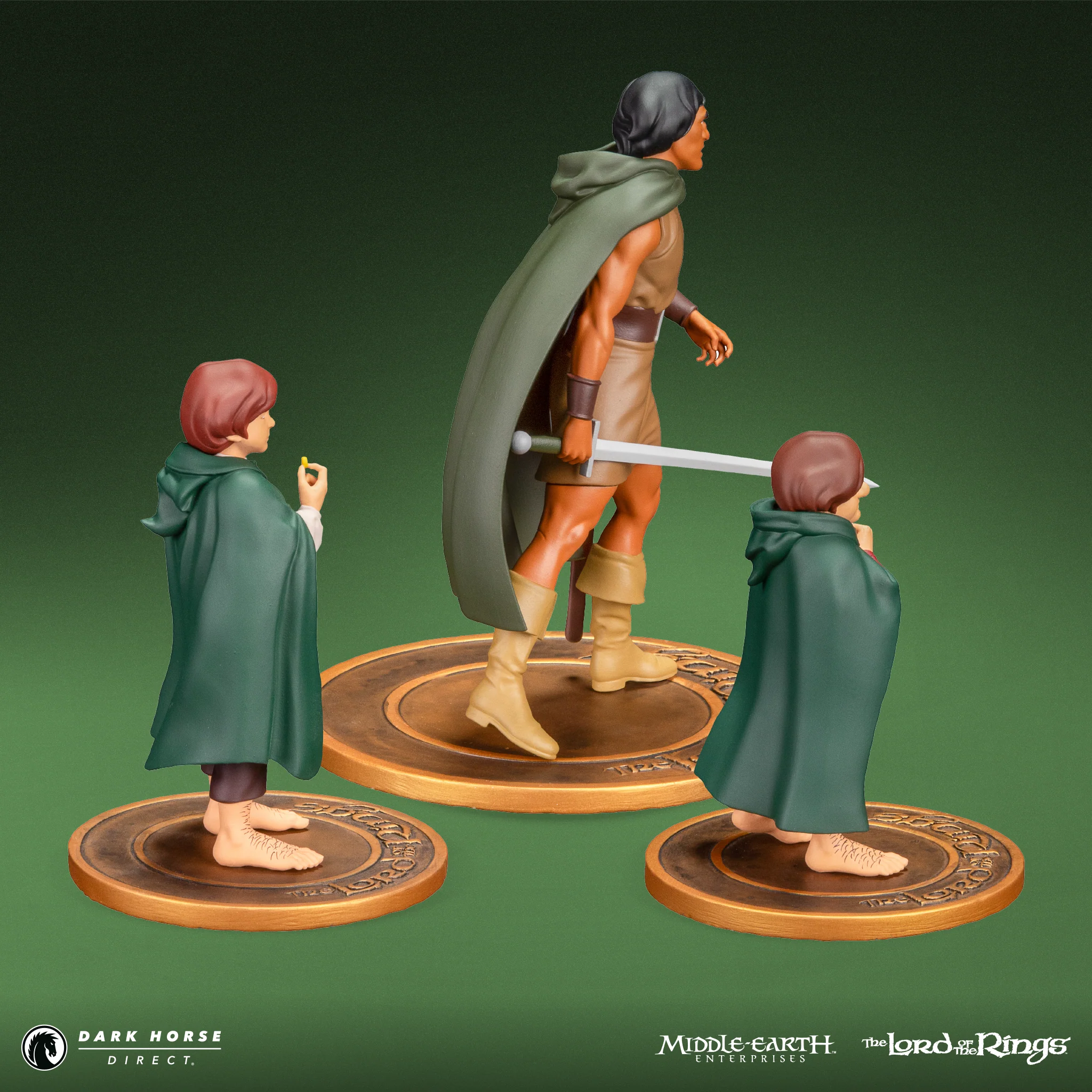 The Lord of the Rings™ Animated Film PVC Figure Set: Frodo, Aragorn, and Samwise - Image 7